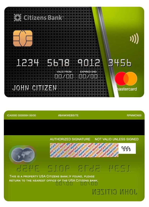 USA Citizens bank mastercard